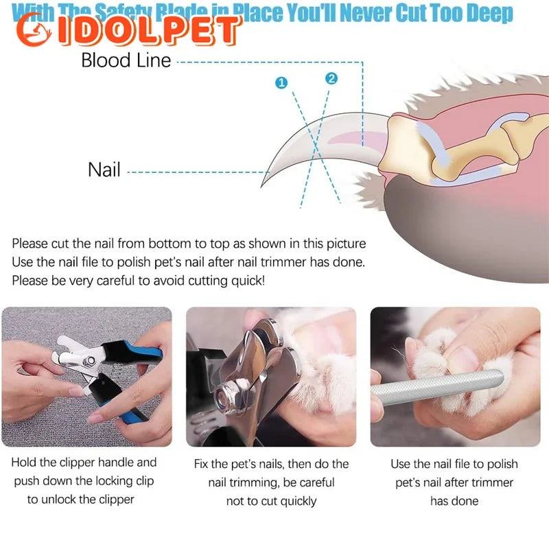Professional Pet Nail Clipper – Stainless Steel Cat & Dog Pet Nail Clipper Babs