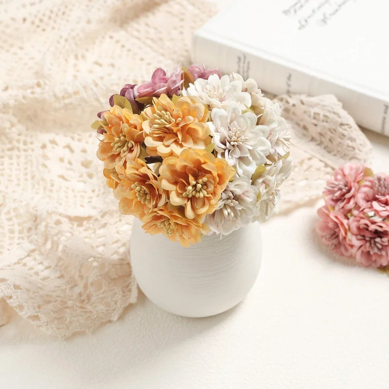 11CM Silk Daisy & Rose Artificial Flower Heads – Wedding Décor Artificial Flower Heads Babs