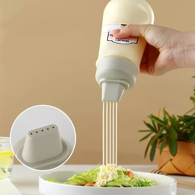 Leak-Proof Squeeze Sauce Bottle | Refillable Condiment Dispenser Condiment Squeeze Bottle Babs