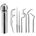 Reusable Stainless Steel Toothpick Set – Portable Oral Cleaner Reusable Toothpick Set Babs 7pcs set