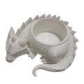 3D Dragon Shaped Plant Pot – Fun Plastic Flower Pot Novelty Plant Pot Babs White