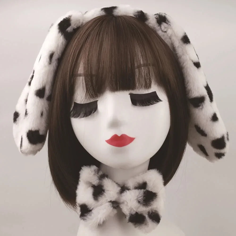 Spotted Dog Anime Cosplay Costume Set – Ears, Tail, Skirt & Nose Cosplay Costume Set Babs