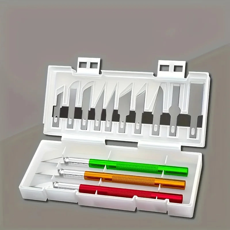13-Piece Aluminum Alloy Engraving Knife Set | DIY Cutting Kit Engraving Knife Set Babs