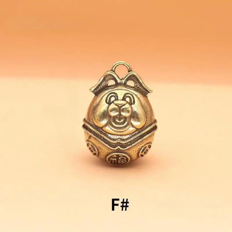 Mini Antique Brass Bell | Chinese Buddha Fengshui Home Decor Decorative Bell Babs F