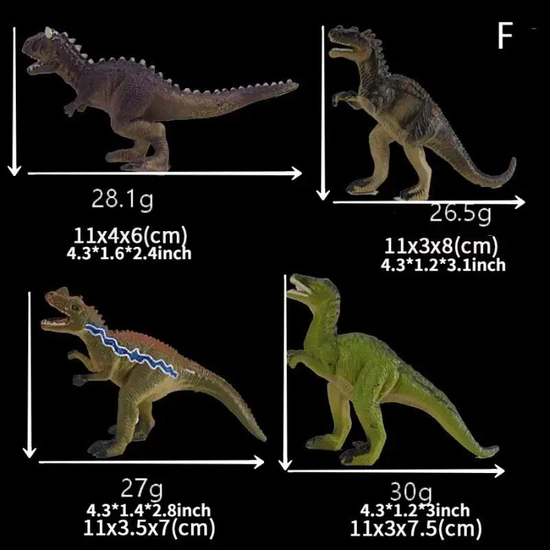 4-Piece Realistic Dinosaur Toy Set – PVC Animal Figures Dinosaur Toy Set Babs F