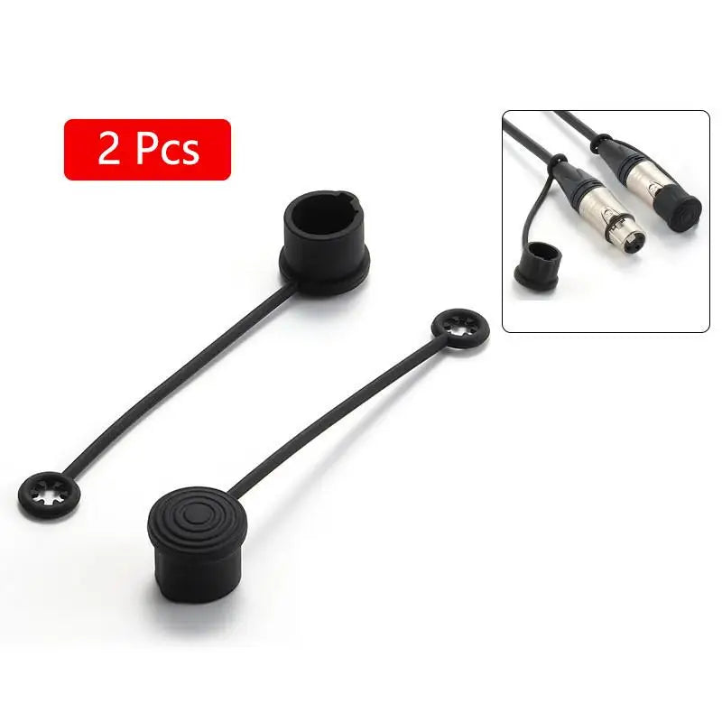 2Pcs Silicone Dust Covers for XLR & 6.35mm Audio Plugs Audio Connector Caps Babs A3