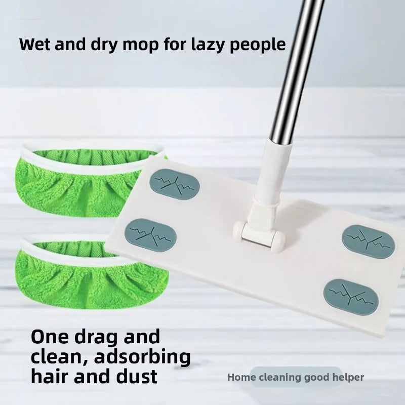 Dual-Use Dry Wet Chenille Mop – Picks Up Hair & Dust Dry Wet Floor Mop Babs