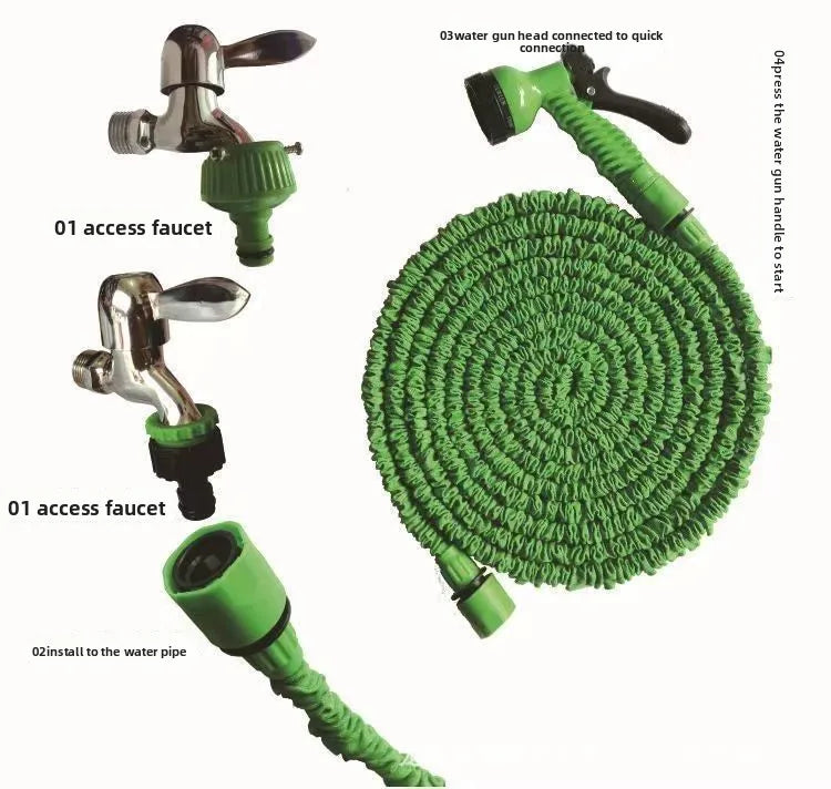 Expandable Magic Garden Hose | 7 Spray Modes, High-Pressure Expandable Garden Hose Babs