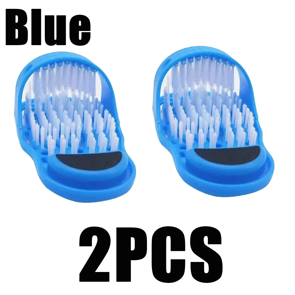 Shower Foot Scrubber Brush with Suction Cup – 1 to 4 Pack Foot Scrubber Brush Babs 2pcs B