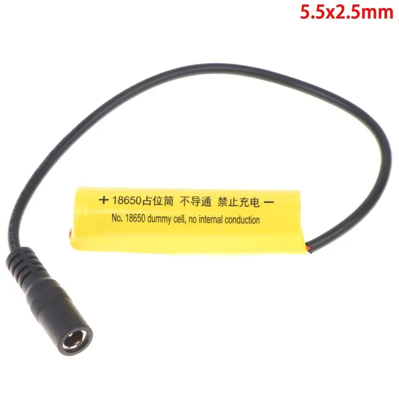 HUXUAN 18650 Dummy Cell Battery Adapter – DC Power Cable Battery Dummy Adapter Babs A5