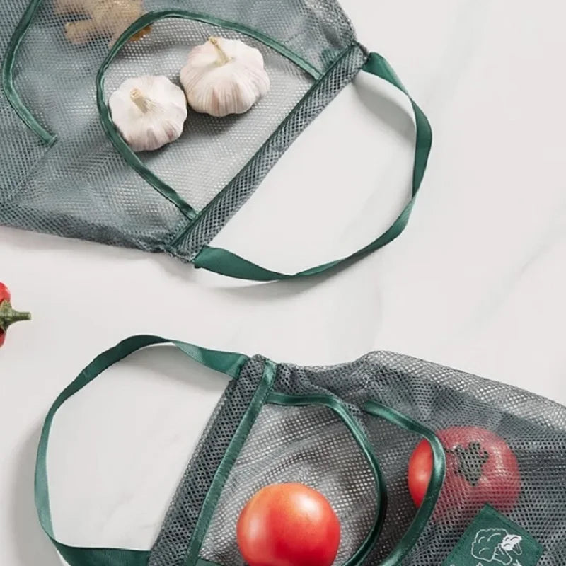 Kitchen Hanging Mesh Bag – Reusable Fruit & Vegetable Storage Net Produce Storage Bag Babs