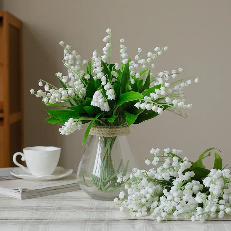 Artificial Bellflower Bouquet – Handmade Fake Plastic Flowers Artificial Flower Bouquet Babs