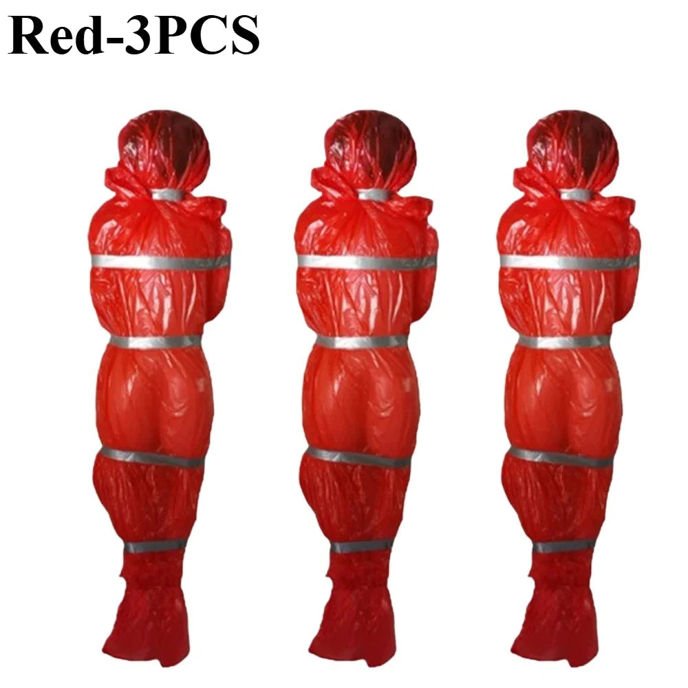 Halloween Body Bag Corpse Prop – Haunted House Graveyard Decor Halloween Prop Babs Red-3PCS