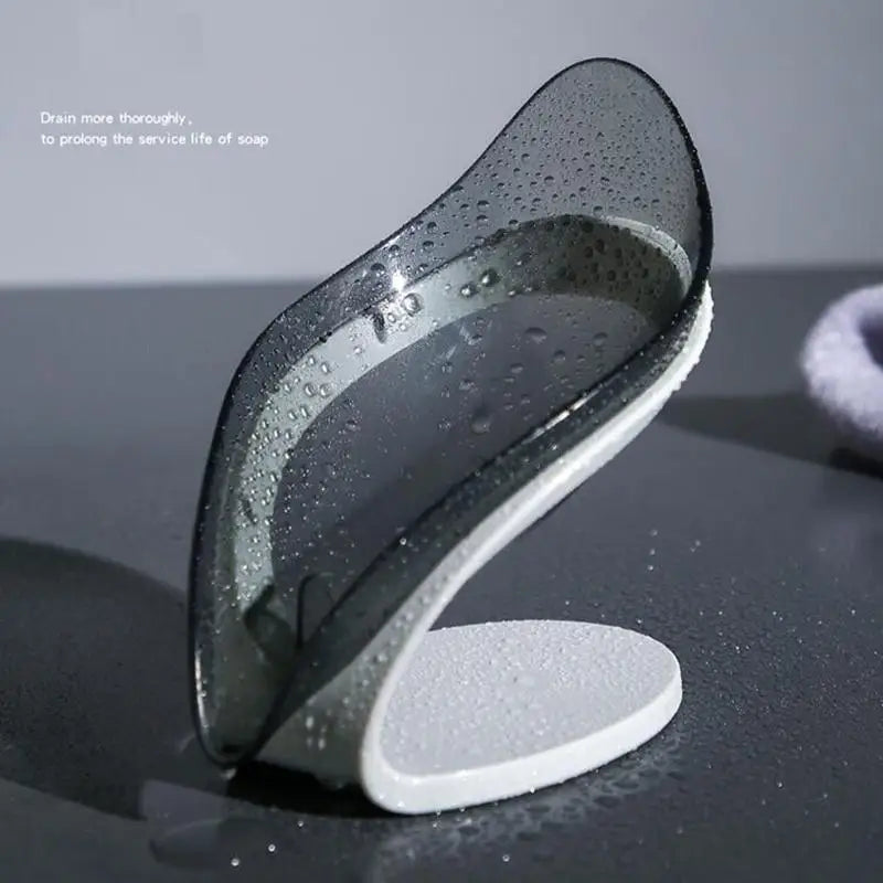 Leaf Shape Soap Dish with Drainage | Bathroom Soap Holder Tray Soap Dish Holder Babs