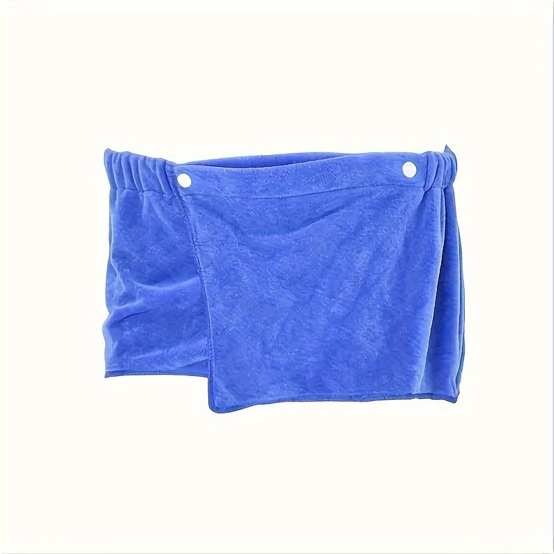 Men's Wearable Bath Towel Shorts – Ultra-Fine Microfiber Wearable Bath Towel Babs blue