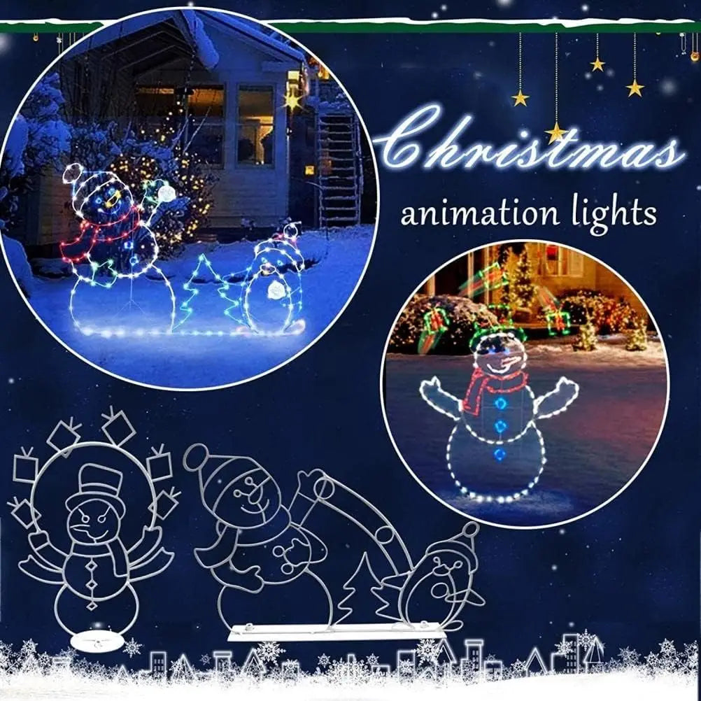 Christmas Snowman LED Yard Stake – Outdoor Garden Decoration LED Yard Stake Babs