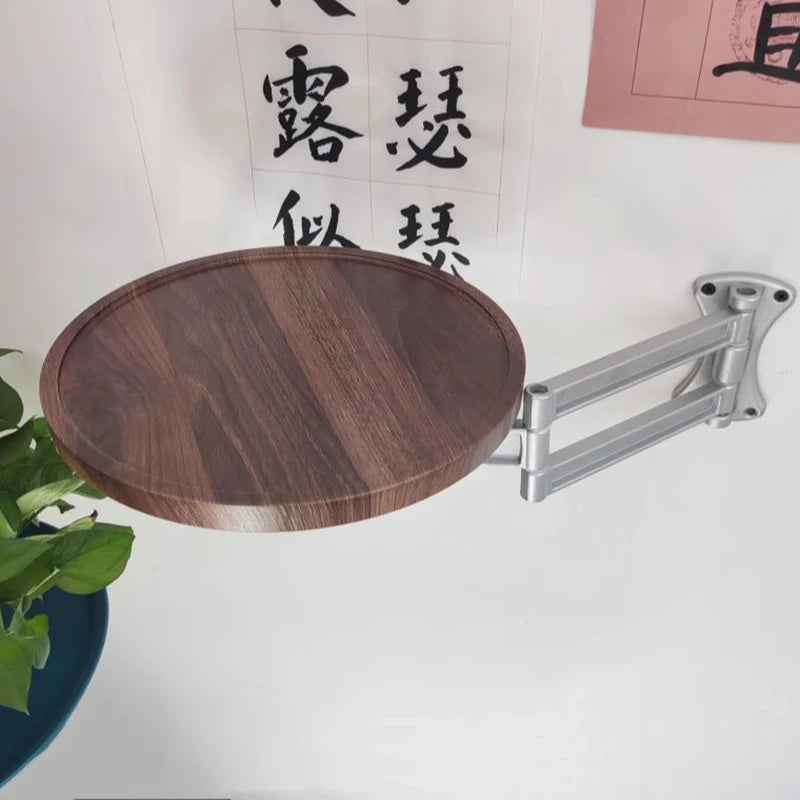 Foldable Round End Table Aluminum Alloy – Modern Minimalist Foldable End Table Babs