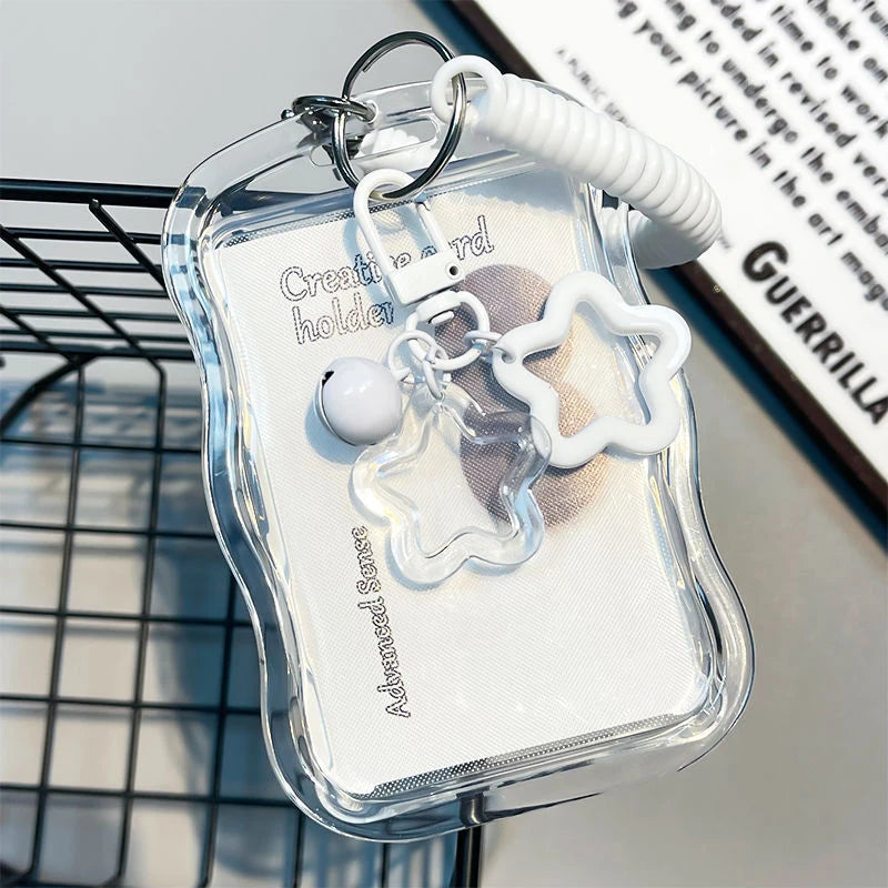 Kpop Photocard Holder Keychain – Transparent Card Sleeve Keychain Card Holder Babs A2