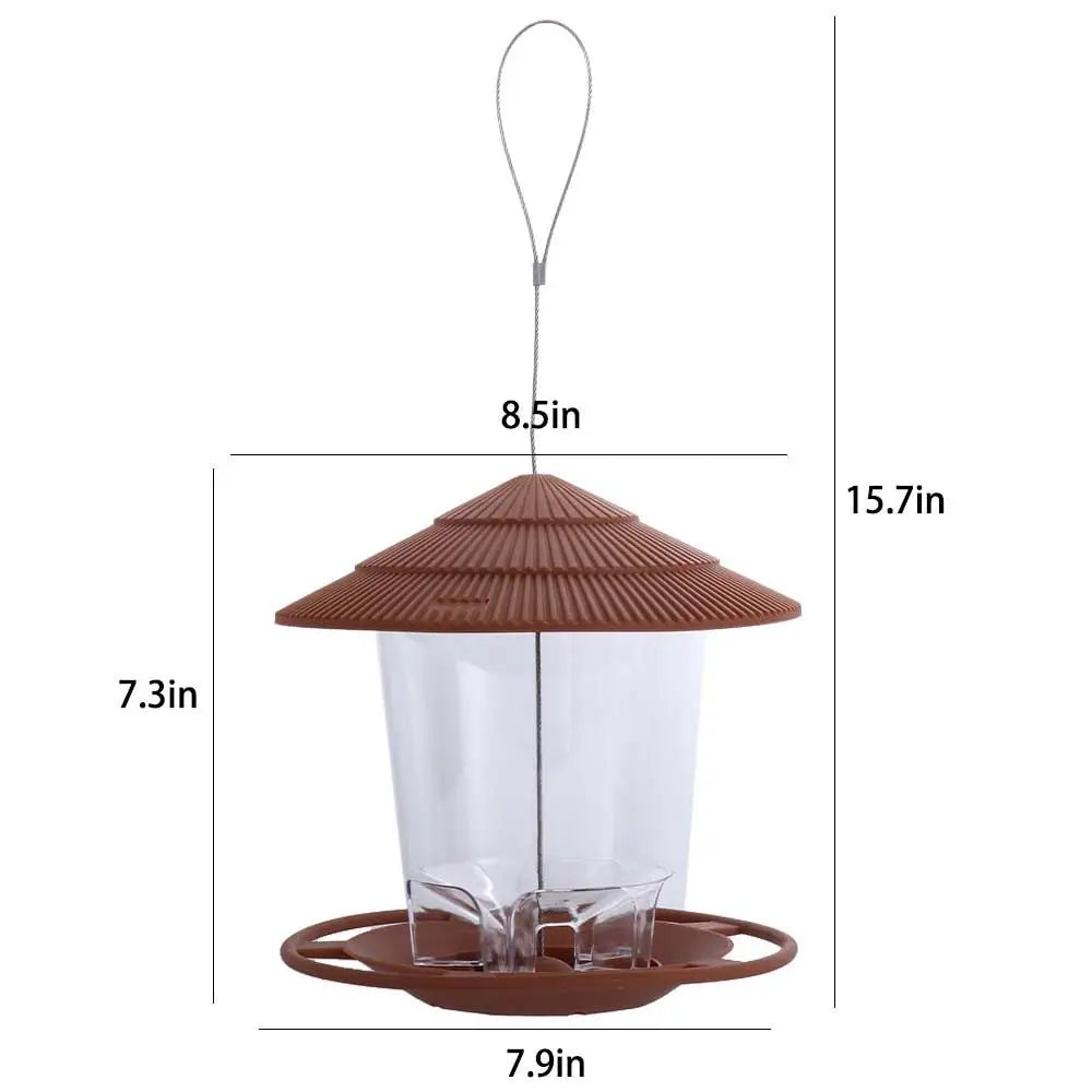 Waterproof Hanging Wild Bird Feeder – 700ml Outdoor Station Hanging Bird Feeder Babs