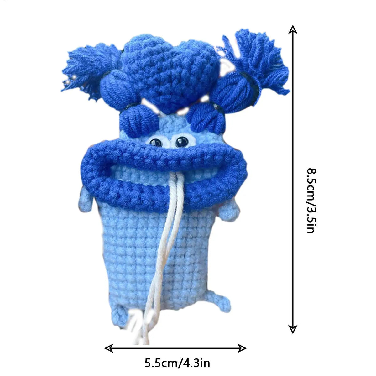 Handmade Crochet Sausage Mouth Key Cover – Cute Key Case Crochet Key Cover Babs