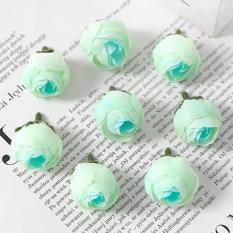 Silk Rose Artificial Flowers 20/30Pcs – Wedding & Home Decor Artificial Silk Roses Babs Green 20Pcs