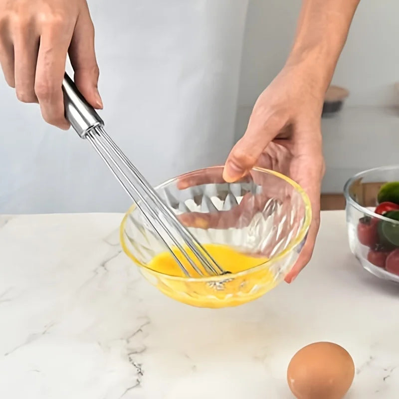 Stainless Steel Ball Whisk – Egg Beater & Kitchen Baking Tool Kitchen Whisk Babs