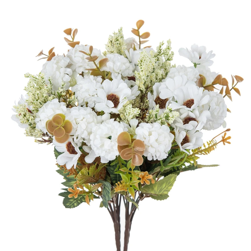 Silk Chrysanthemum Artificial Flower Bouquet | 1 or 4 PCS Artificial Flower Bouquet Babs