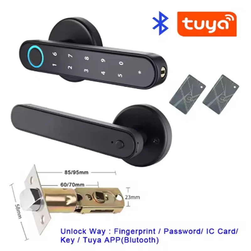 Smart Fingerprint Door Lock – Tuya App, RFID & Password Smart Door Lock Babs