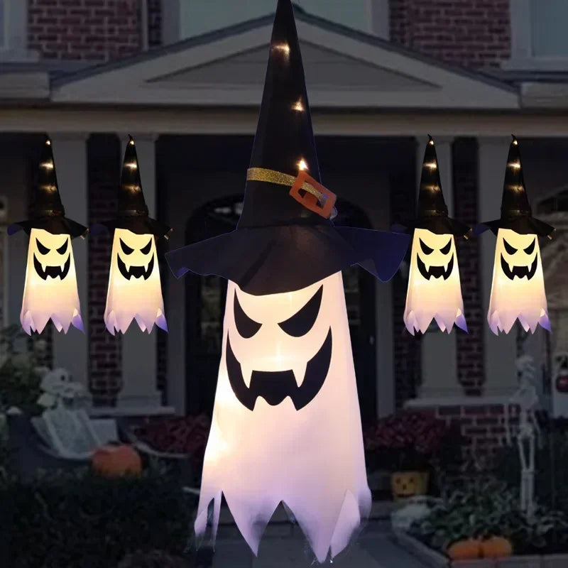 Halloween LED Ghost Hanging Decorations – Haunted House Lights Halloween Hanging Decoration Babs