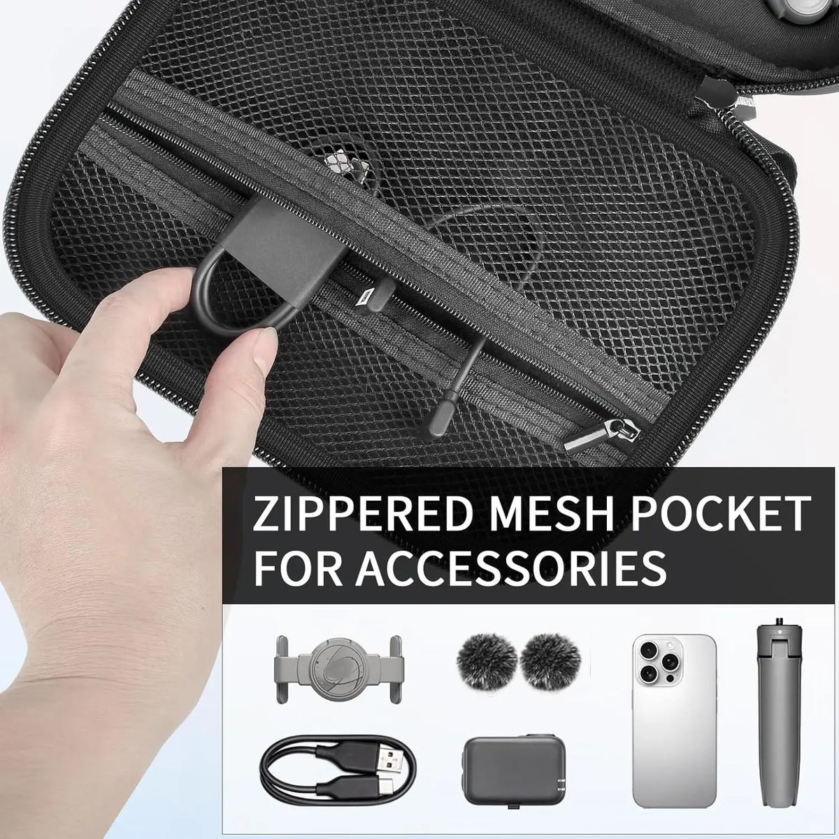 Hard Travel Case for DJI Osmo Mobile 8/7P/7 Gimbal Stabilizer Gimbal Carrying Case Babs