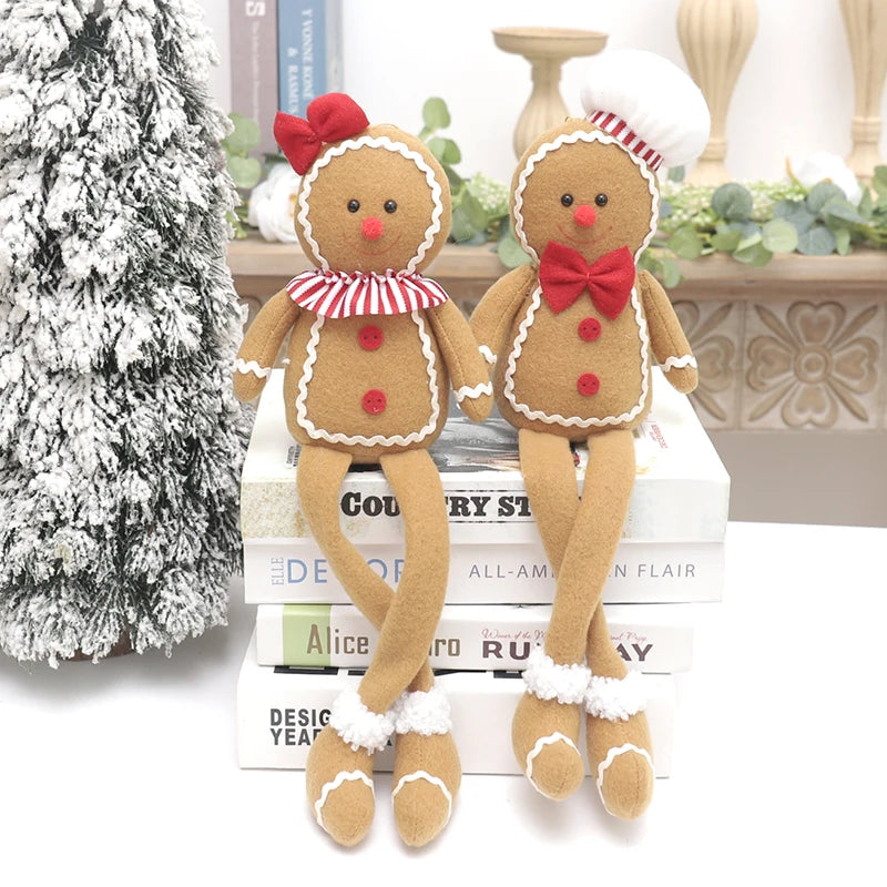Gingerbread Man Plush Doll – Christmas Tree Hanging Ornament Christmas Plush Ornament Babs