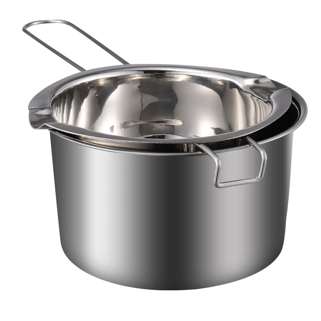 Stainless Steel Double Boiler Pot – Chocolate & Wax Melting Double Boiler Pot Babs