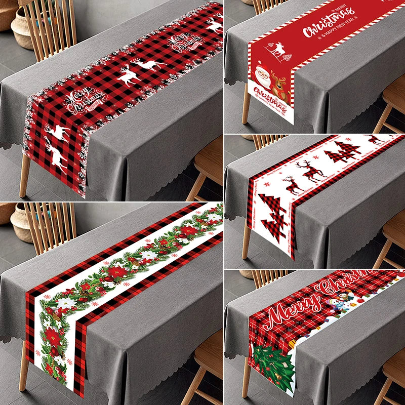 Christmas Table Runner – Festive Xmas Polyester Home Décor Christmas Table Runner Babs