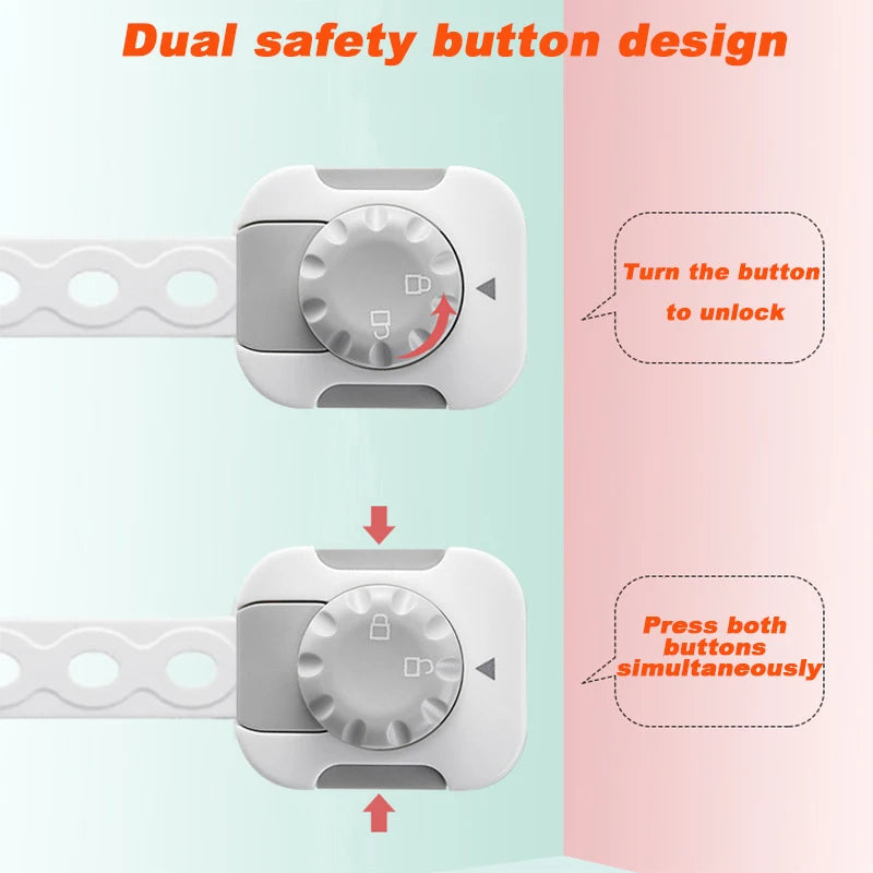 Baby Drawer & Cabinet Safety Locks – Child Proof Latches 1-2 Pack Child Safety Lock Babs