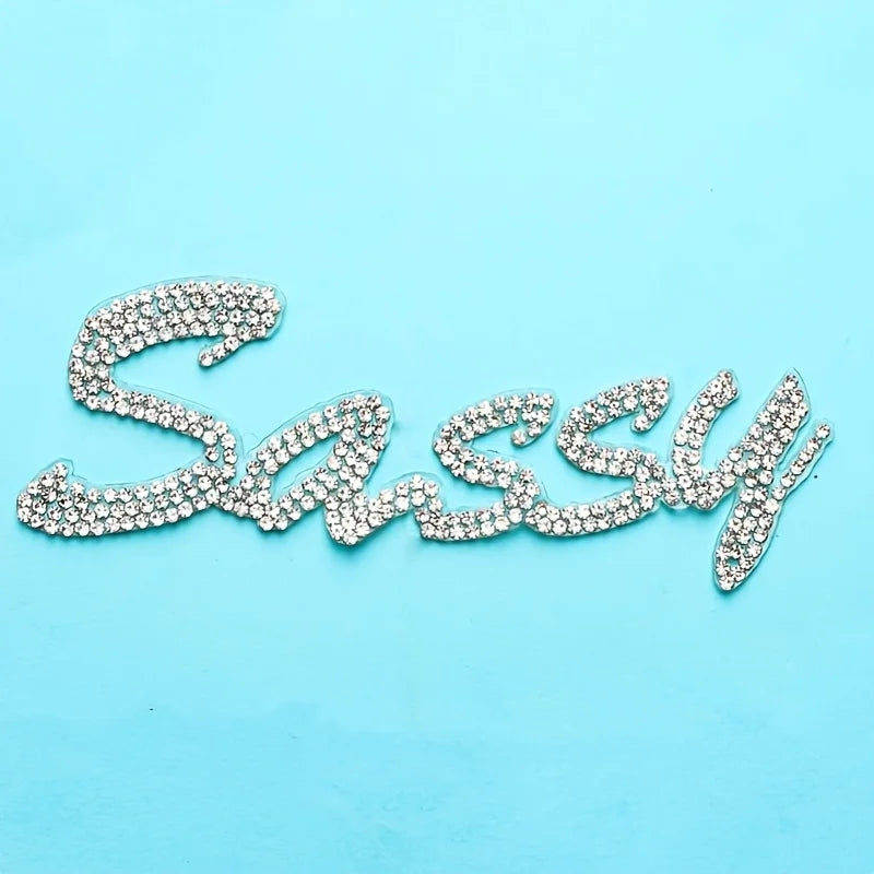 2pcs Rhinestone Patches – Sparkling DIY Crystal Clothing Stickers Rhinestone Clothing Patch Babs