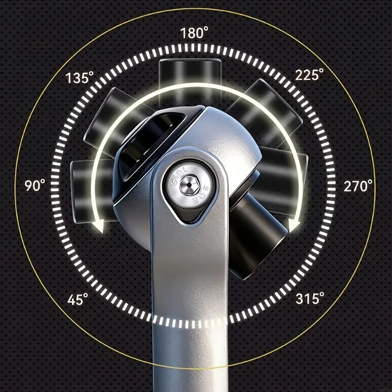 Universal 360° Ratchet Wrench & Magnetic Screwdriver Bit Tool Ratchet Wrench Babs