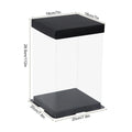 Clear PVC Cake Gift Box 20/28cm – Party & Wedding Packaging Cake Gift Box Babs 28cm as picture