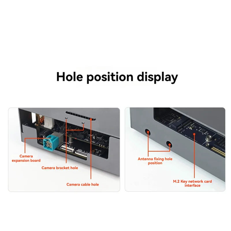 RDK S100 Aluminum Alloy Case – Passive Cooling & Camera Bracket Development Board Case Babs As Shown
