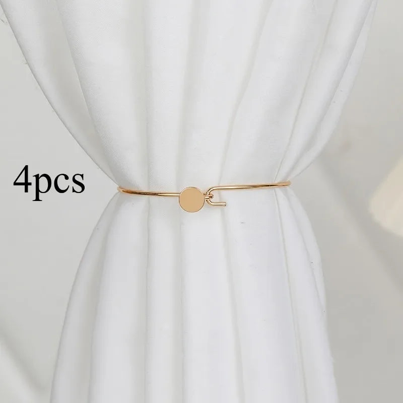 Vintage Metal Curtain Holdbacks & Tieback Clips | Home Decor Curtain Holdbacks Babs Golden