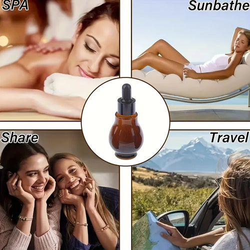 10 Amber Glass Dropper Bottles – UV-Proof Essential Oil Set Glass Dropper Bottles Babs