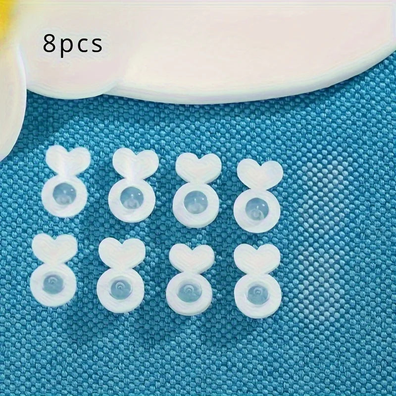 8-Pack Silicone Ear Lifters – Invisible Support for Earrings Earring Accessories Babs 8pcs