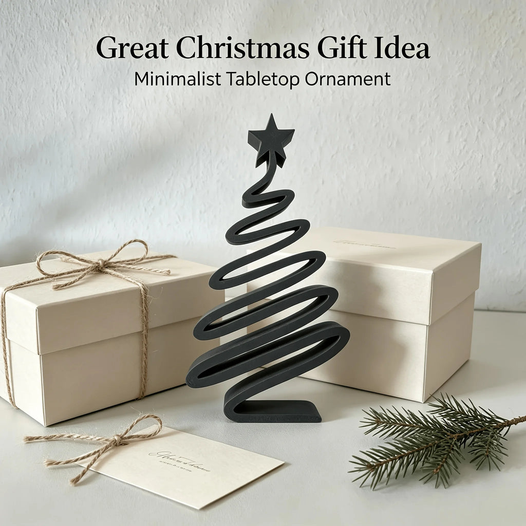 3D-Printed Minimalist Christmas Tree Ornament | Tabletop Decor Christmas Tree Ornament Babs
