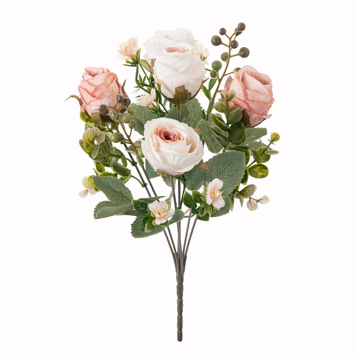 Silk Rose Artificial Flower Bouquet – Wedding & Home Decor Artificial Flower Bouquet Babs colour2 1pc