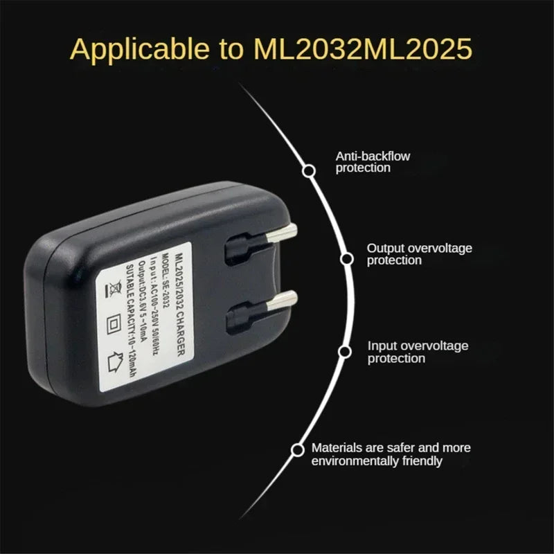 ML2032 ML2025 Coin Cell Charger 3.6V EU Plug | Alasicka Coin Cell Charger Babs