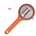 Multi-Function Fruit & Vegetable Peeler with Peel Storage Vegetable Peeler Babs Orange 1pc