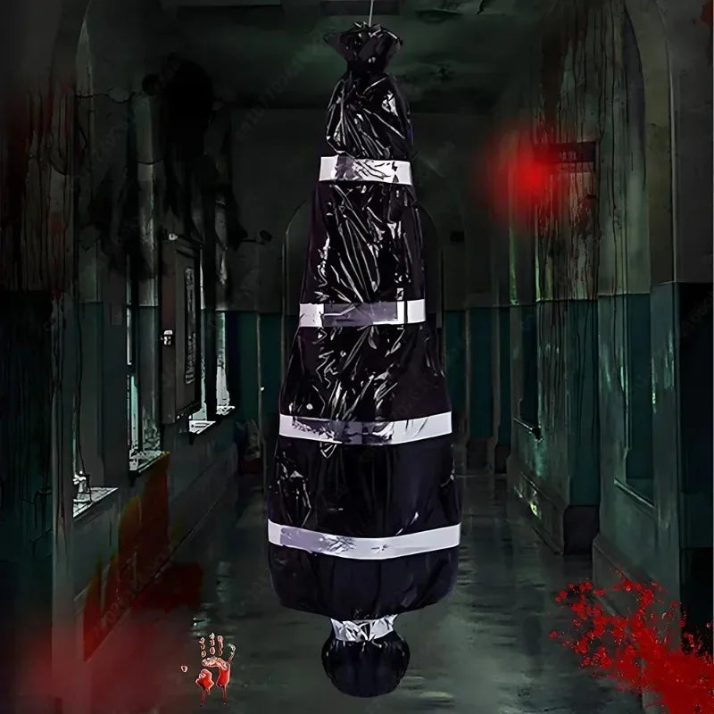 Halloween Body Bag Corpse Prop – Haunted House Graveyard Decor Halloween Prop Babs