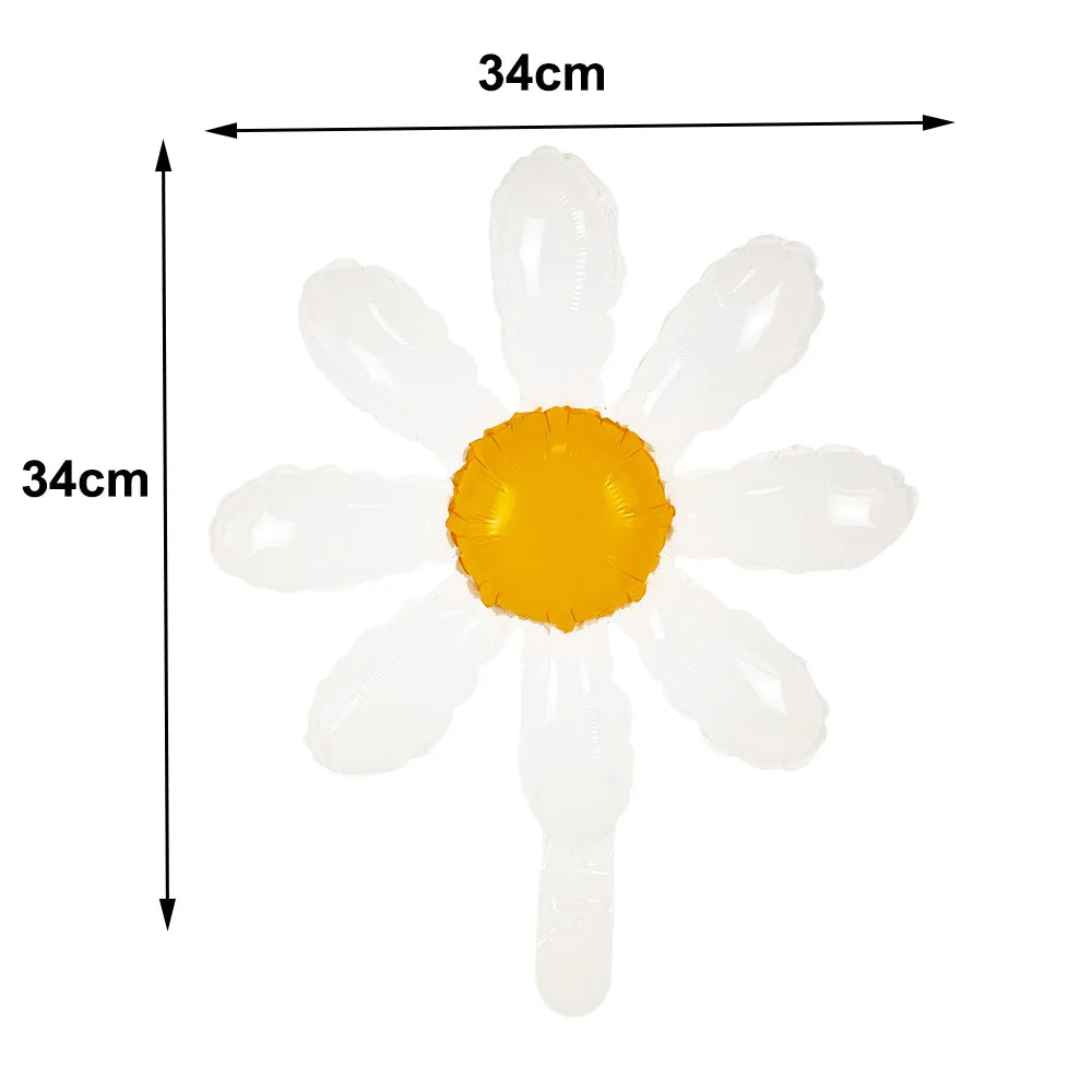 16" Boho Daisy Happy Birthday Foil Letter Balloons Party Decor Foil Letter Balloons Babs Emerald As pictures show