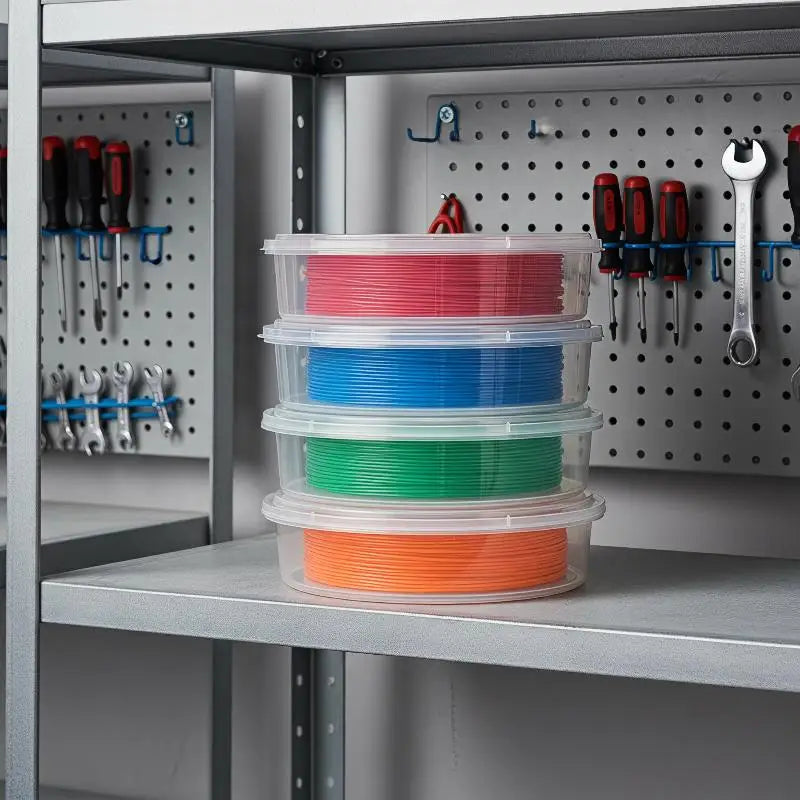 3D Filament Storage Box 10-Pack – Stackable Transparent Cases Filament Storage Box Babs Default Title