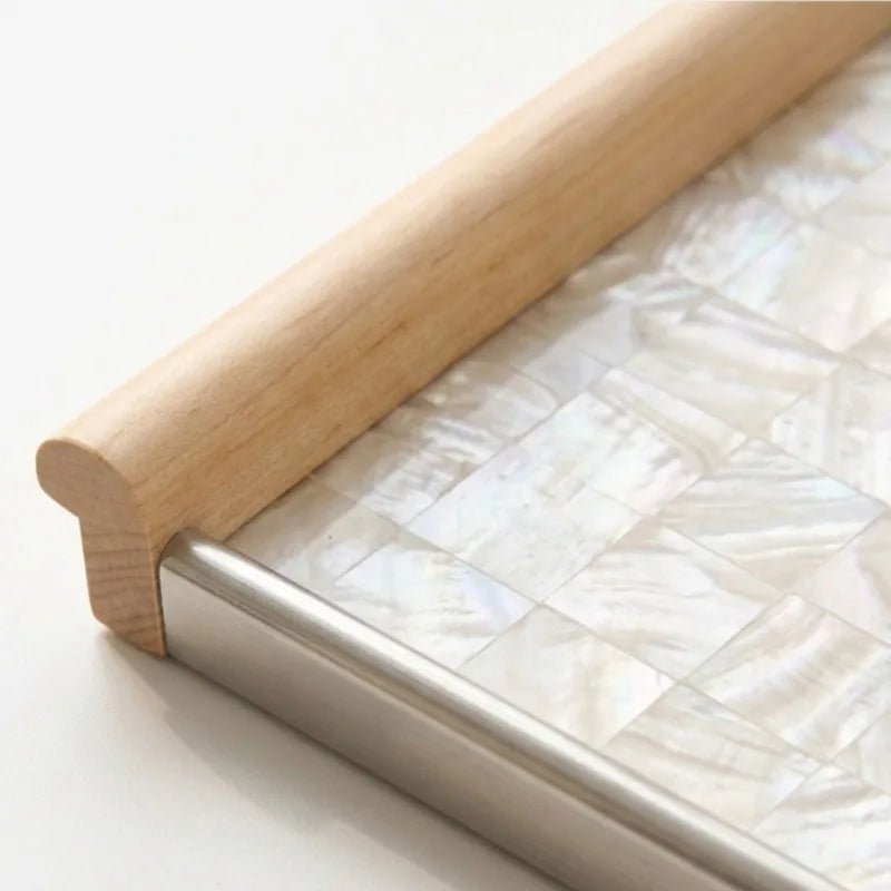 Luxury Decorative Storage Tray – Wood & Mother-of-Pearl Decorative Organizer Tray Babs