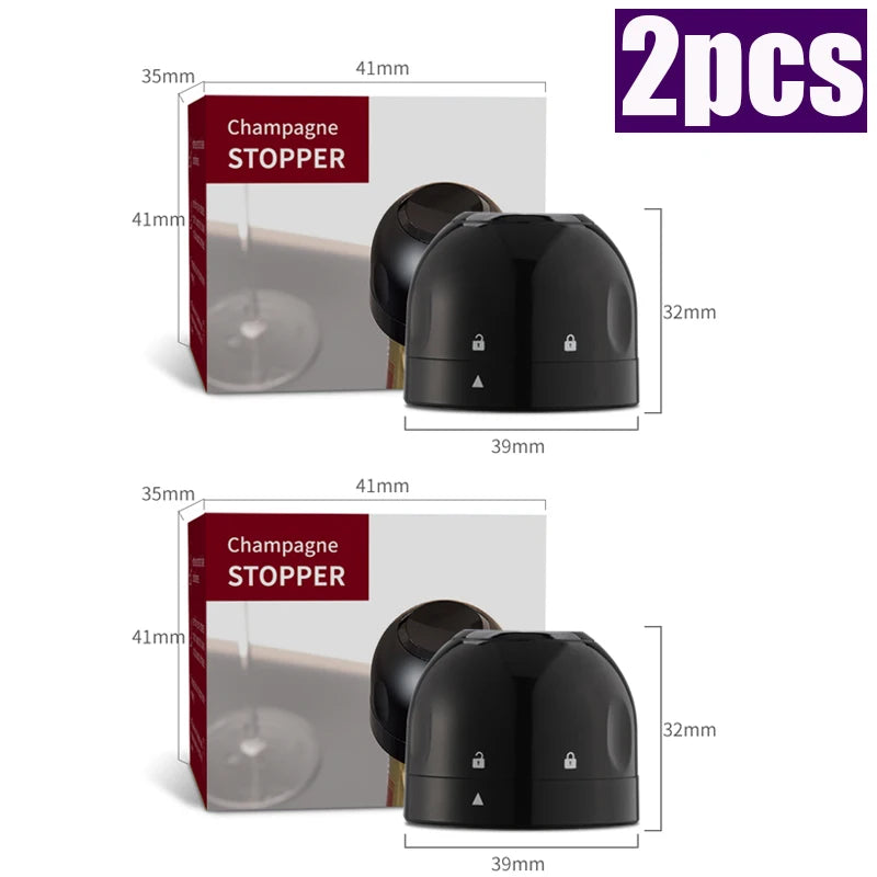 Vacuum Wine & Champagne Bottle Stopper – Silicone Seal Wine Bottle Stopper Babs B-2pcs